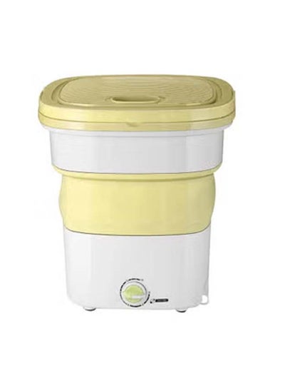 اشتري Mini Portable Folding Washing Machine 135.0 W MINIWASH08 White/Yellow في الامارات