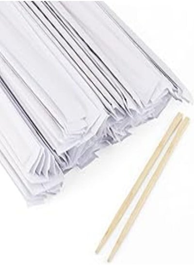 اشتري MANCHAP 500 Pairs 8 Inch Disposable Chopsticks, Individually Paper Packaged Bamboo Chopsticks, Chinese Chop sticks Natural Bamboo Chopstick Bulk for Eating, Catering, Takeaway في مصر