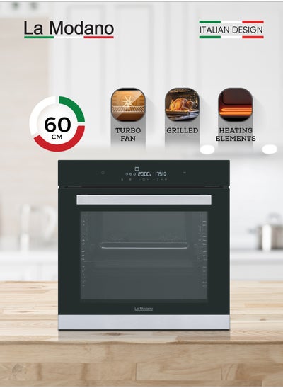 Buy Built-in Oven With Multifuction Cooker, Glass Touch Control Panel With LED Display, 60cm Black, LMBO606MC in UAE