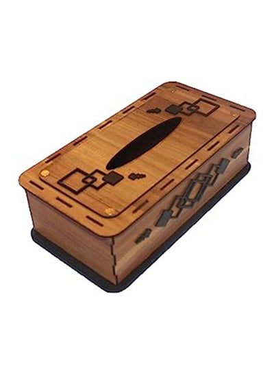اشتري Wooden Tissue Box Cover - Laser Mdf في مصر