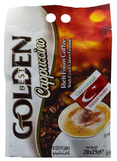 اشتري Cappuccino Coffee Rich Foam Coffee With Extra Choco Granule 20 Adet Pieces 500g في الامارات