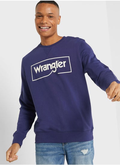 Buy Logo Crew Neck Sweatshirt in Saudi Arabia