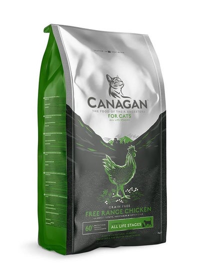 Buy Canagan Free Range Chicken Grain Free Dry Cat Food 4Kg in UAE