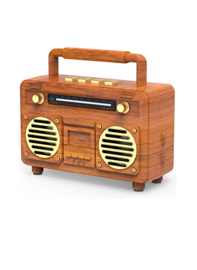 Buy Retro Mini Bluetooth Speaker With Clear Sound Quality, Portable Radio Am Fm Retro Radio With Usb/Tf Card Input in Saudi Arabia