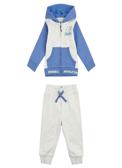 Buy Russell Athletic Boys Colour Block Zip Hoodie and Joggers Set in UAE