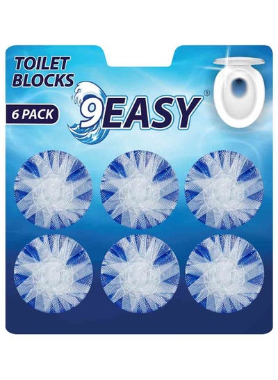 Buy 9Easy Toilet Block Blue 6pack in UAE