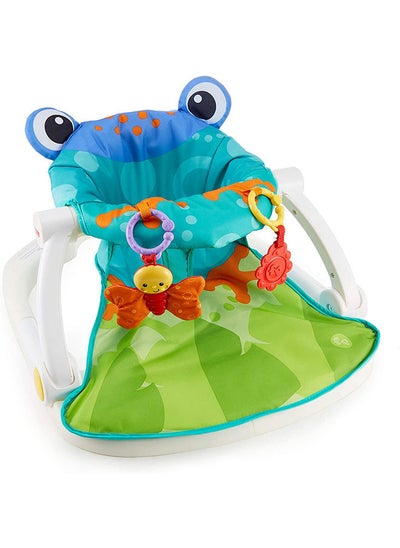 Buy Portable Baby Chair Sit-Me-Up Floor Seat with Bpa-Free Teether and crinkle-toy, Froggy Seat Pad in Saudi Arabia