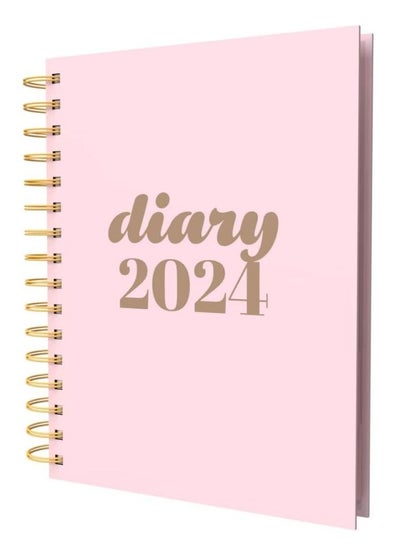 اشتري Collins Scandi 2024 Diary A5 Day to Page Journal with Appointments - Recycled Paper Lifestyle Planner and Organiser for Office, Work, Personal and Home - Daily - Pink - E-PW51.50-24 في الامارات