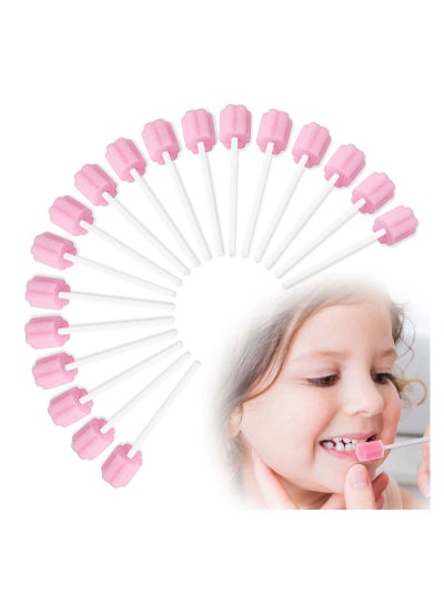 Buy Dental Swabs Mouth Sponge Oral Care Tooth Cleaning Swab Portable Disposable Convenient for Clinic Hospital 100PCS in Saudi Arabia