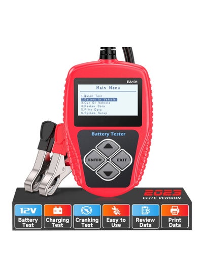 ANCEL BA101 Professional 12V 100-2000 CCA 220AH Automotive Load Battery Tester Digital Analyzer Bad Cell Test Tool For Car/Boat/Motorcycle And More