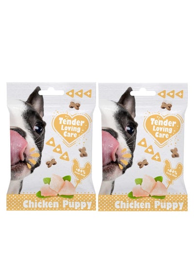 Buy Premium Soft Chicken Treats For Puppies 2X100g in UAE