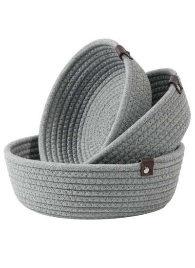 اشتري Set of 4 Cotton Rope Storage Baskets في الامارات