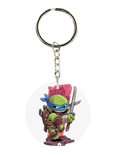 Buy Teenage Mutant Ninja Turtles Printed Keychain in UAE