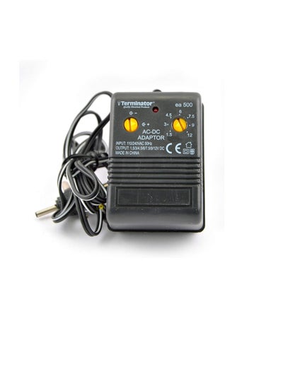 Buy Terminator AC to DC 1.5V 3V 4.5V 6V 9V 12V Flat 3 pin Plug Power Supply Adapter 500mA in UAE