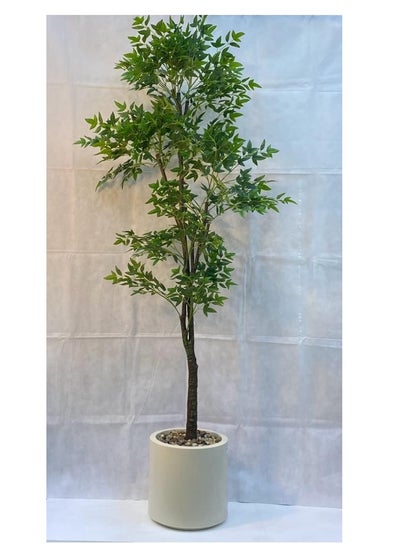 Buy Artificial decorative plant tree with pot, 150 cm in Saudi Arabia