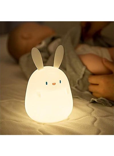 Buy Night Light for Kids,Cute Silicone Nursery Bunny Lamp for Baby and Toddler,Animal NightLight for Boys and Girls,Squishy Rabbit Lamp for Bedroom,Kawaii Bedside Lamp for Kids Room (Rabbit) in UAE