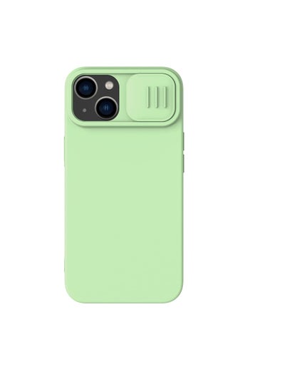 Buy CamShield Silky Magnetic Silicone Case For iphone 14 Plus -Mint Green in Egypt