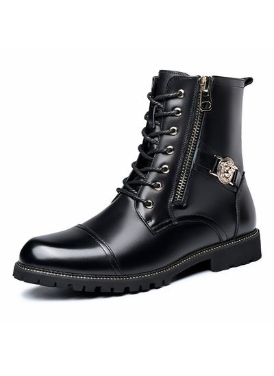 اشتري New Men's Casual Leather Boots في السعودية