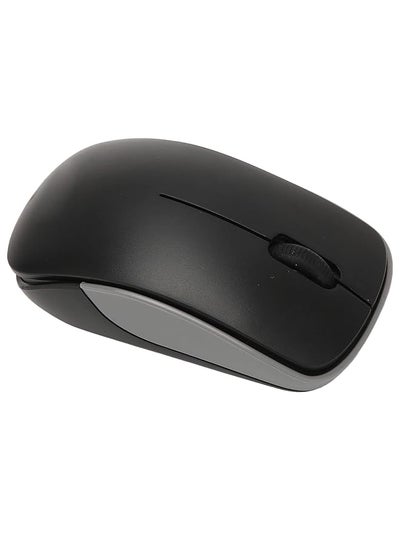 Buy 1200 Dpi Easy To Use Wireless Mouse Convenient To Use 2.4Ghz Abs Wireless Optical Mouse 3 Buttons With Travel Computer Receiver Black in Saudi Arabia