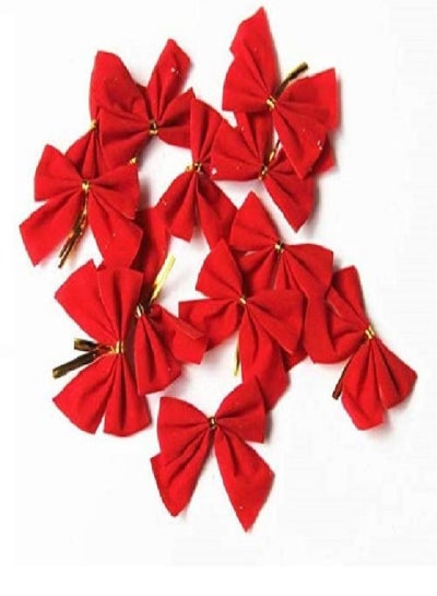 Buy Decoration Bow (Red, 12 Pieces) in Egypt