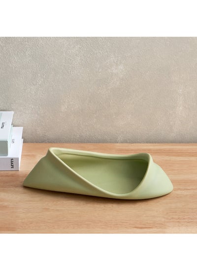 Buy Cambria Ceramic Modern Look Platter 29.5 x 8 x 13.2 cm in Saudi Arabia