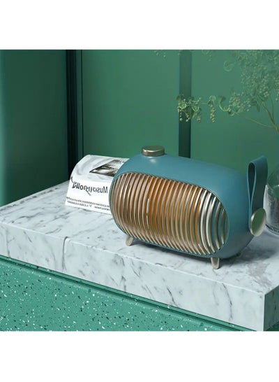 اشتري Portable Mini Electric Space Heater Air Heater Household Portable Heater Winter Heater With Adjustable Thermostat Safe And Quiet For Office Room Desk Fall Winter Essential Green في السعودية
