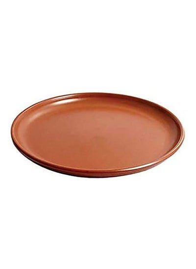 اشتري Clay Round Mud Serving Plate 25cm في الامارات