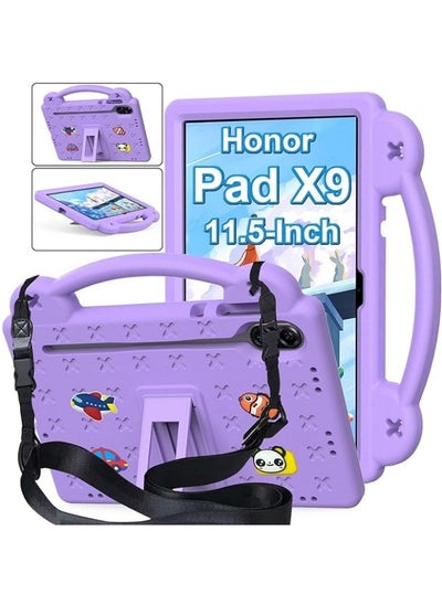 اشتري حافظة متوافقة مع Honor Pad X9 11.5 بوصة 2023، ملحقات DIY للأطفال، حافظة مضادة للصدمات مع [حامل قلم] [حزام كتف] [حامل مقبض] في الامارات