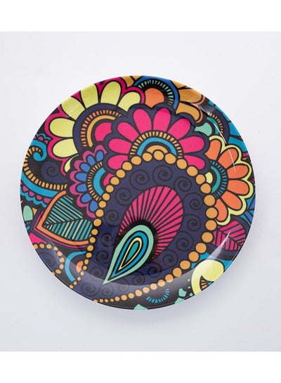Buy Bright Designs Melamine Dinner Plate
Set of 6 (D 26cm) Paisley in Egypt