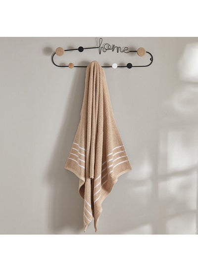 Buy Mateo Ribbed Cotton Bath Towel 136 x 68 cm in UAE