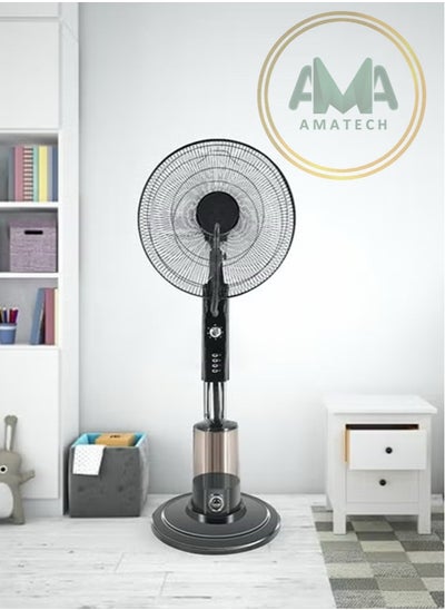 Buy Vertical mist fan with 3 speeds and adjustable height in Saudi Arabia