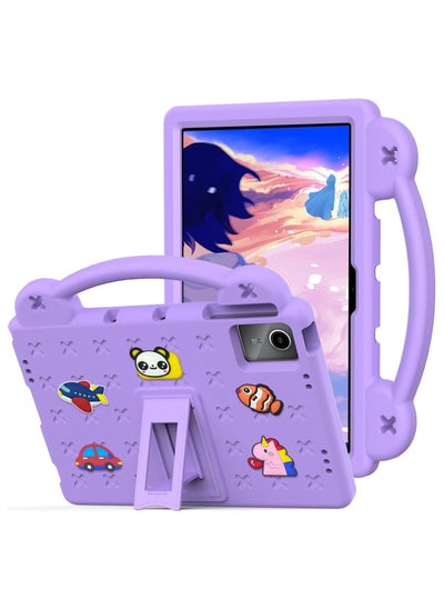 Buy Kids Case for Huawei MatePad SE 11 (2024), Heavy Duty EVA Foam Shockproof Cover Kids Proof Case with Stand (Purple) in UAE