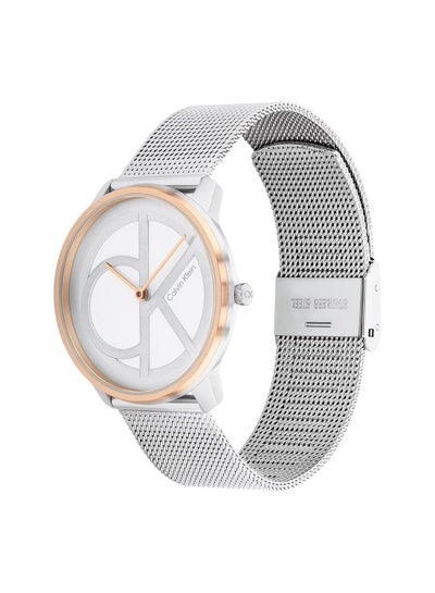 اشتري Unisex Analog Round Waterproof  Wrist Watch With Stainless Steel 25200033 في الامارات
