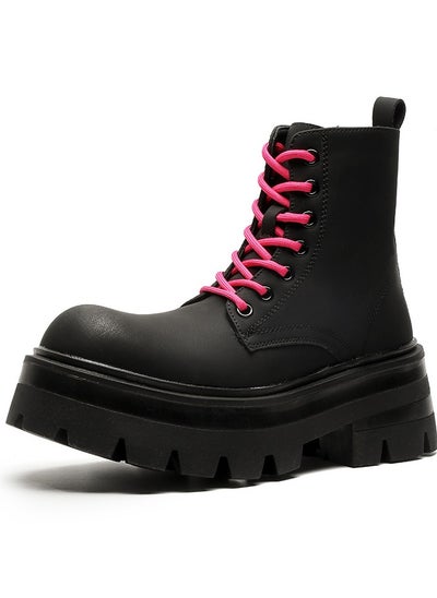 اشتري New Youth Fashion Thick Sole High Top Boots في الامارات