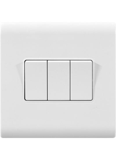 اشتري MODI 10A 3 GANG 2 WAY SWITCH WHITE في الامارات