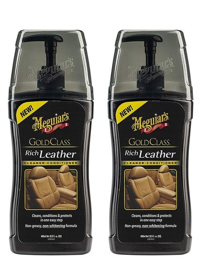 Buy G17914 Gold Class Rich Leather Cleaner and Conditioner 400ml - Pack Of 2 Pcs in UAE