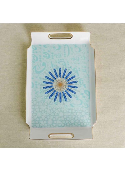 Buy Arabia Blue-Tray 43X28Cm in UAE