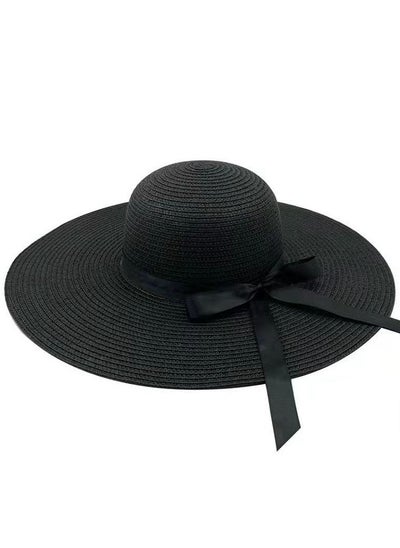 Buy New Big Eave Road Flying Straw Hat Foldable Sun Visor in Saudi Arabia