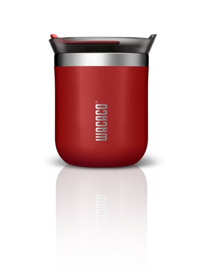 Buy Octaroma CLASSICO Vacuum Insulated Mug (180ml) - Double Wall Stainless Steel Coffee Travel Tumbler w/ Leakproof Drinking Lid, Reusable, Washable, BPA-Free, Hot & Cold - Red in UAE