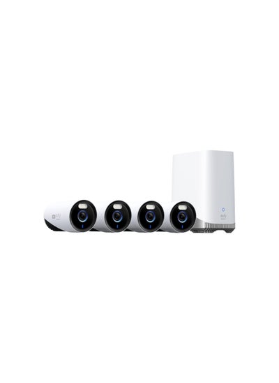 اشتري E8600 NVS eufy Security eufyCam E330 (Professional) 4-Cam Kit 4K Outdoor Security Camera System, 10CH Wired Wi-Fi NVR with 1TB Hard Drive for 24/7 Recording, Cross-Camera Tracking, No Monthly Fee في الامارات