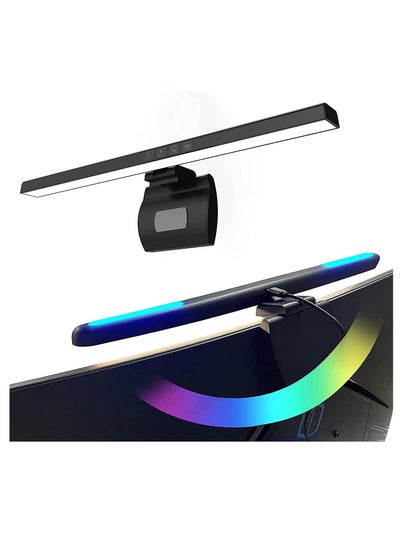 اشتري شريط إضاءة شاشة الكمبيوتر مع إضاءة محيطية ملونة RGB ، مصابيح شاشة تعمل بالطاقة USB للمكتب / المنزل / الألعاب / المكتب في السعودية