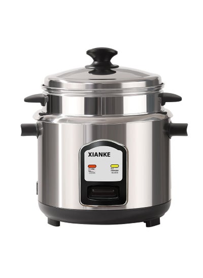 Buy Smart Rice Cooker in Stainless Steel, Non-Stick Inner Pot, Cook/Steam/Warm Function, 5 L, 900 W Silver in UAE