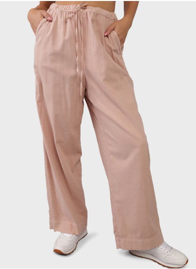 اشتري High Waist Wide Leg Pants في الامارات