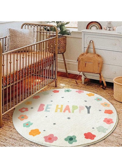 Buy Children's Playroom Rug - Bedroom Soft Alphabet Nursery Rug - Playtime Collection, Classroom Learning and Play Rug, Round 39.4 in. in Saudi Arabia