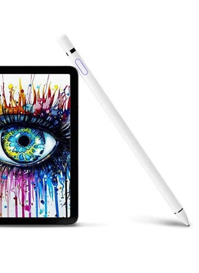 اشتري قلم ستايلس لجهاز iPad - متوافق مع iPad 9/8/7/6/5/4/3/2، Pro 12.9/11/10.5/9.7، Air 5/4/3/2، Mini 6/5/4، بديل لقلم Apple Pencil من الجيل الأول/الثاني في الامارات