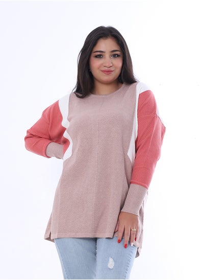 Buy Plain pullover_Beige in Egypt