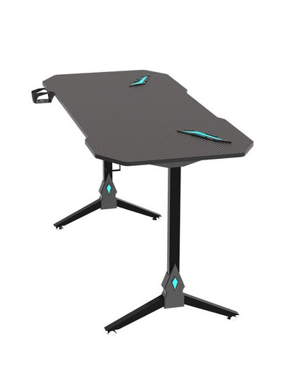 اشتري Gaming Desk Small Gaming Table for Kids Gift Idea PC Computer Desk Home Office Desk Workstation with Carbon Fiber Surface Game Table with Headphone Hook and Cup Holder في السعودية