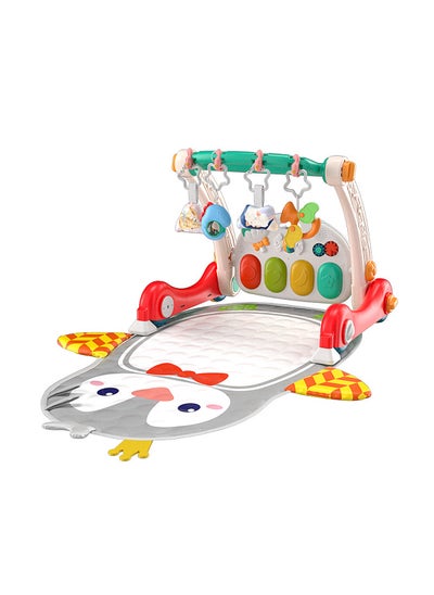 Buy Baby Gym Play Mat & Baby Learning Walker, Baby Activity Mat with Play Piano, Musical Activity Center with Lights, Baby Push Walkers & Tummy Time Mat for Infant Newborn Toddlers in Saudi Arabia