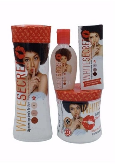 Buy White Secret Body Whitening Set 4 Pieces in Saudi Arabia