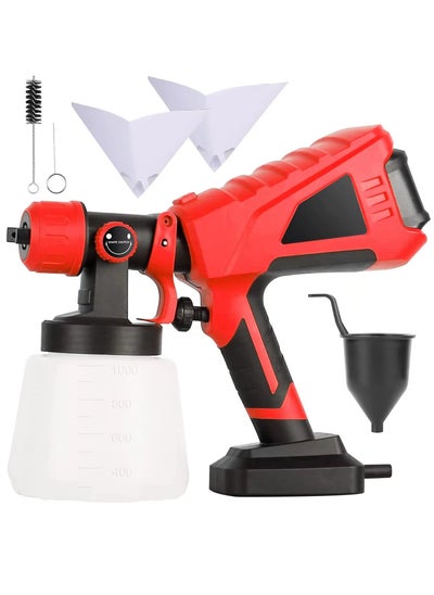 Buy Paint Sprayer, 600W Paint Sprayers for Home Interior and Exterior, Power Paint & Hvlp Sprayers Fences Brick Walls W/ 3 Spray Patterns 1000ml Detachable Cup for Furniture, House, Car, Bicycle, Chair in UAE